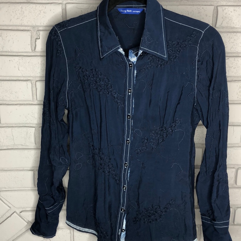 Georg Roth Los Angeles Embellished Button Up Shirt